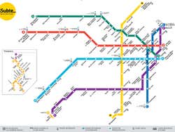 Mappa della metropolitana di Buenos Aires
